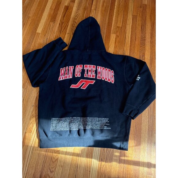 Justin Timberlake Man Of The Woods Tour 2018 Hoodie Black Large Timberlake - Picture 11 of 11